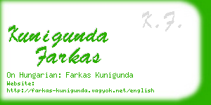 kunigunda farkas business card